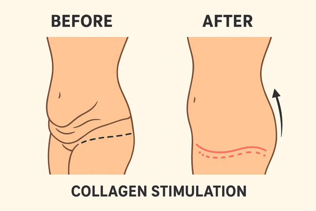 Before and after results for sagging skin after weight loss injections Lancashire