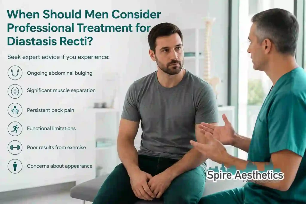When Should Men Consider Professional Treatment for Diastasis Recti Lancashire?