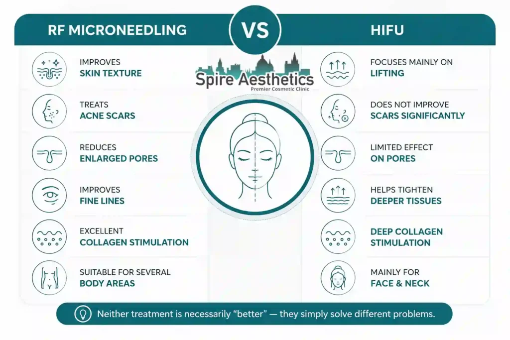 RF Microneedling vs HIFU: Which Treatment Gives Better Results Lancashire?